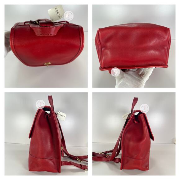 NEW Vintage Coach Large Daypack Backpack 9791 Red USA 1999 main image 6